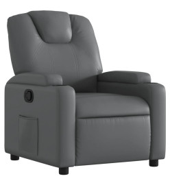 Fauteuil inclinable Gris Similicuir