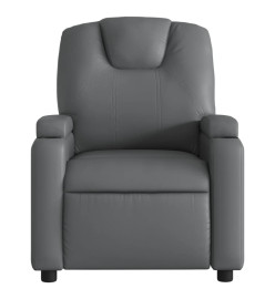 Fauteuil de massage inclinable Gris Similicuir