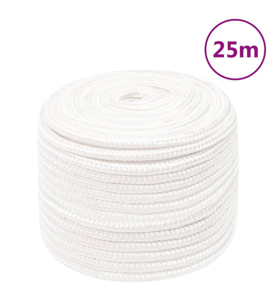 Corde de bateau Blanc complet 14 mm 25 m Polypropylène