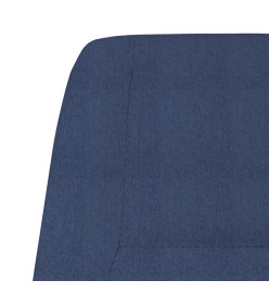 Chaise de relaxation Bleu Tissu