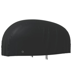 Housse de motocyclette noir 230x95x125 cm oxford 210D