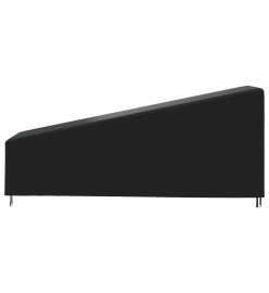 Housse de chaise longue noir 195x76x40/80 cm oxford 420D