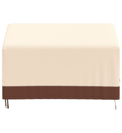 Housse de banc 2 places beige 132x71x56/81 cm oxford 600D