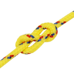 Corde de bateau Jaune 5 mm 100 m Polypropylène