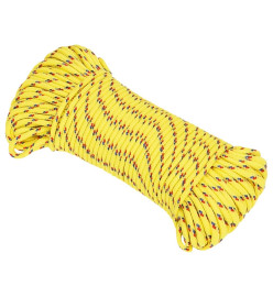 Corde de bateau Jaune 5 mm 250 m Polypropylène