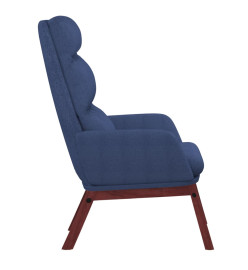 Chaise de relaxation Bleu Tissu