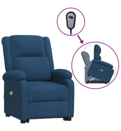 Fauteuil de massage Bleu Tissu