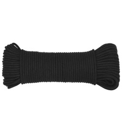 Corde de bateau Noir complet 4 mm 100 m Polypropylène