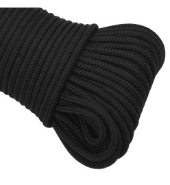 Corde de bateau Noir complet 4 mm 100 m Polypropylène