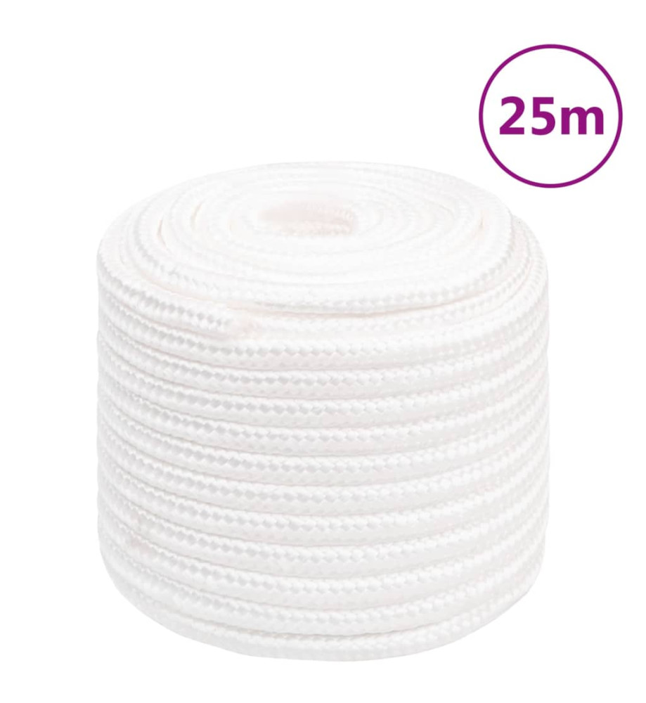 Corde de bateau Blanc complet 18 mm 25 m Polypropylène