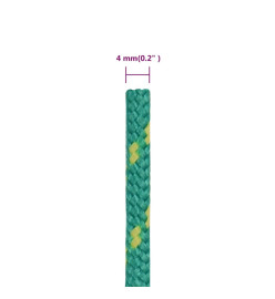 Corde de bateau Vert 4 mm 500 m Polypropylène