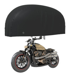 Housse de motocyclette noir 220x95x110 cm oxford 210D