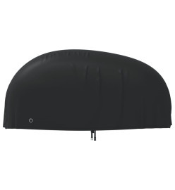 Housse de motocyclette noir 220x95x110 cm oxford 210D