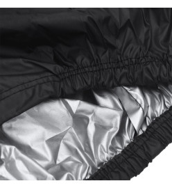 Housse de motocyclette noir 220x95x110 cm oxford 210D