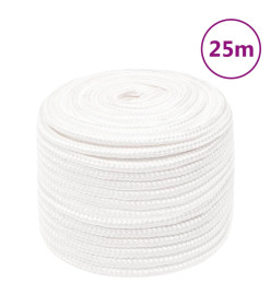 Corde de bateau Blanc complet 12 mm 25 m Polypropylène