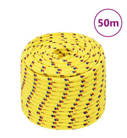 Corde de bateau Jaune 14 mm 50 m Polypropylène