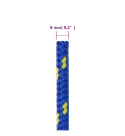 Corde de bateau Bleu 5 mm 100 m Polypropylène