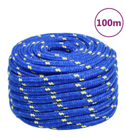 Corde de bateau Bleu 20 mm 100 m Polypropylène