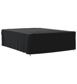 Housse de salon de jardin noir 350x260x90 cm oxford 420D