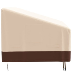 Housse de banc 3 places beige 198x97x48/74 cm oxford 600D