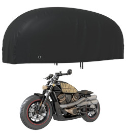 Housse de motocyclette noir 295x110x140 cm oxford 210D