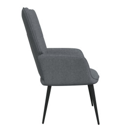 Chaise de relaxation Gris foncé Tissu