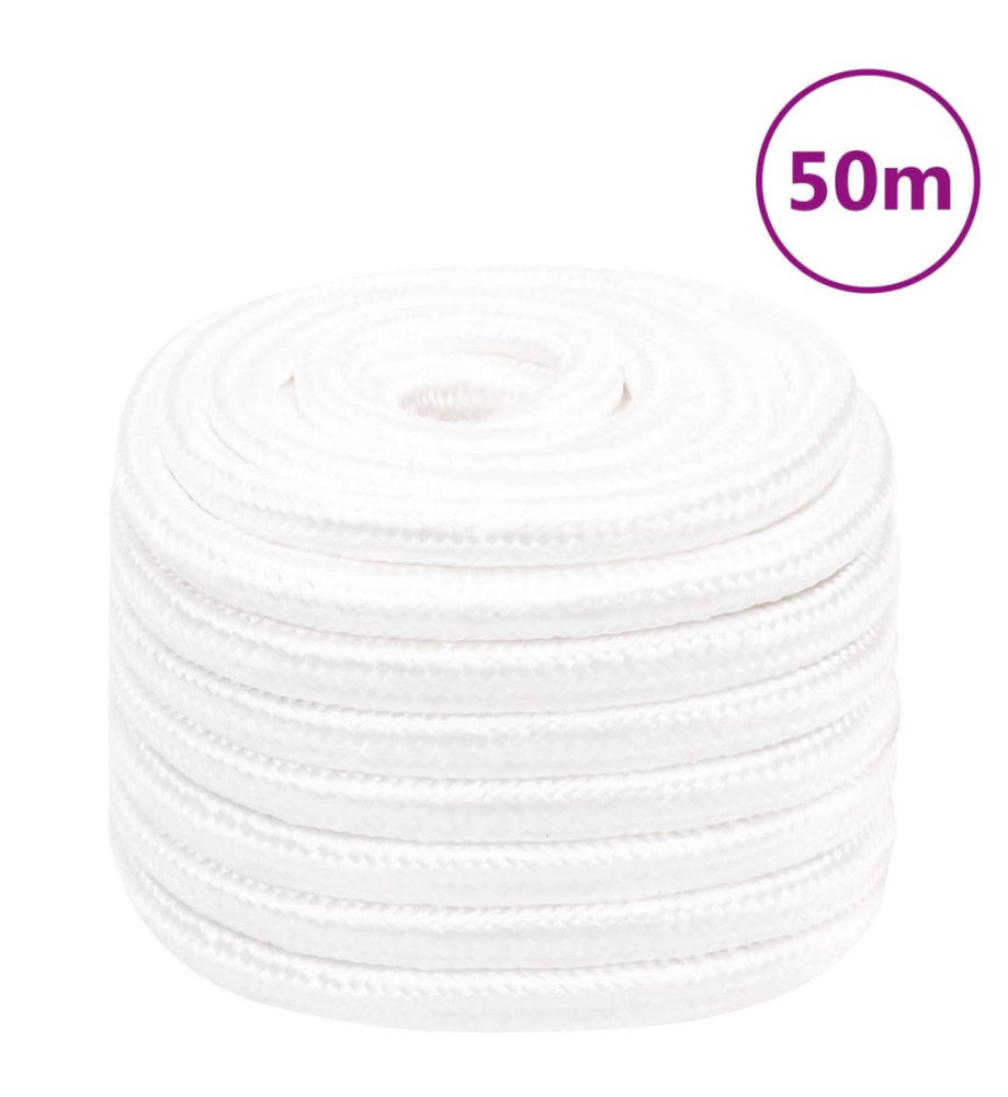 Corde de bateau Blanc complet 20 mm 50 m Polypropylène