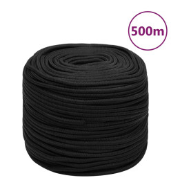 Corde de bateau Noir complet 6 mm 500 m Polypropylène