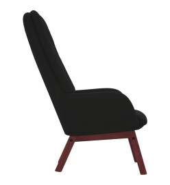 Chaise de relaxation Noir Velours