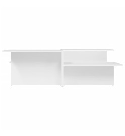 Tables basses 2 pcs blanc bois d'ingénierie