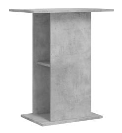 Support d'aquarium gris béton 60,5x36x72,5 cm bois d'ingénierie