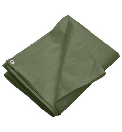 Bâche 260 g/m² 6x6 m Vert PEHD