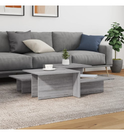 Tables basses 2 pcs Sonoma gris Bois d'ingénierie