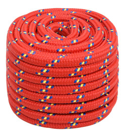 Corde de bateau Rouge 20 mm 100 m Polypropylène