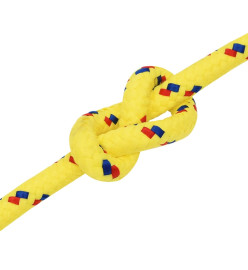 Corde de bateau Jaune 14 mm 100 m Polypropylène