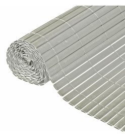 Nature Écran de jardin à double face PVC 1x3 m Gris