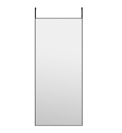 Miroir de porte Noir 40x100 cm Verre et aluminium