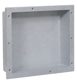 Niche de douche Gris mat 41x36x10 cm