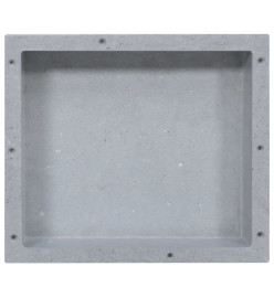 Niche de douche Gris mat 41x36x10 cm