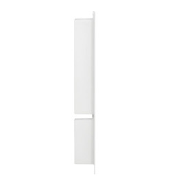 Niche de douche avec 2 compartiments Blanc brillant 41x69x9 cm