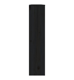 Cache-radiateur Noir 153x19x84 cm Bois massif de pin