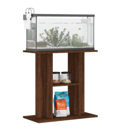 Support pour aquarium chêne marron 60x30x60cm bois d'ingénierie