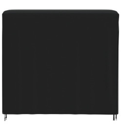 Housse pour portant de bois de chauffage noir 122x61x106 cm