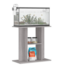 Support pour aquarium sonoma gris 60x30x60 cm bois d'ingénierie