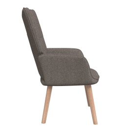 Chaise de relaxation Taupe Tissu