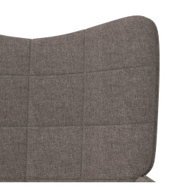 Chaise de relaxation Taupe Tissu