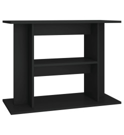 Support pour aquarium noir 80x35x60 cm bois d'ingénierie