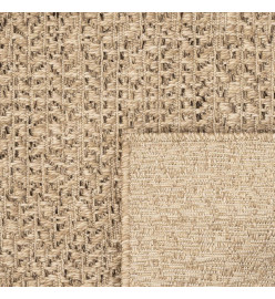 Tapis 200x290 cm aspect jute intérieur et extérieur