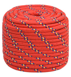 Corde de bateau Rouge 18 mm 25 m Polypropylène