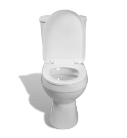 Toilette avec réservoir Blanc